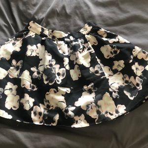 Black and floral skirt